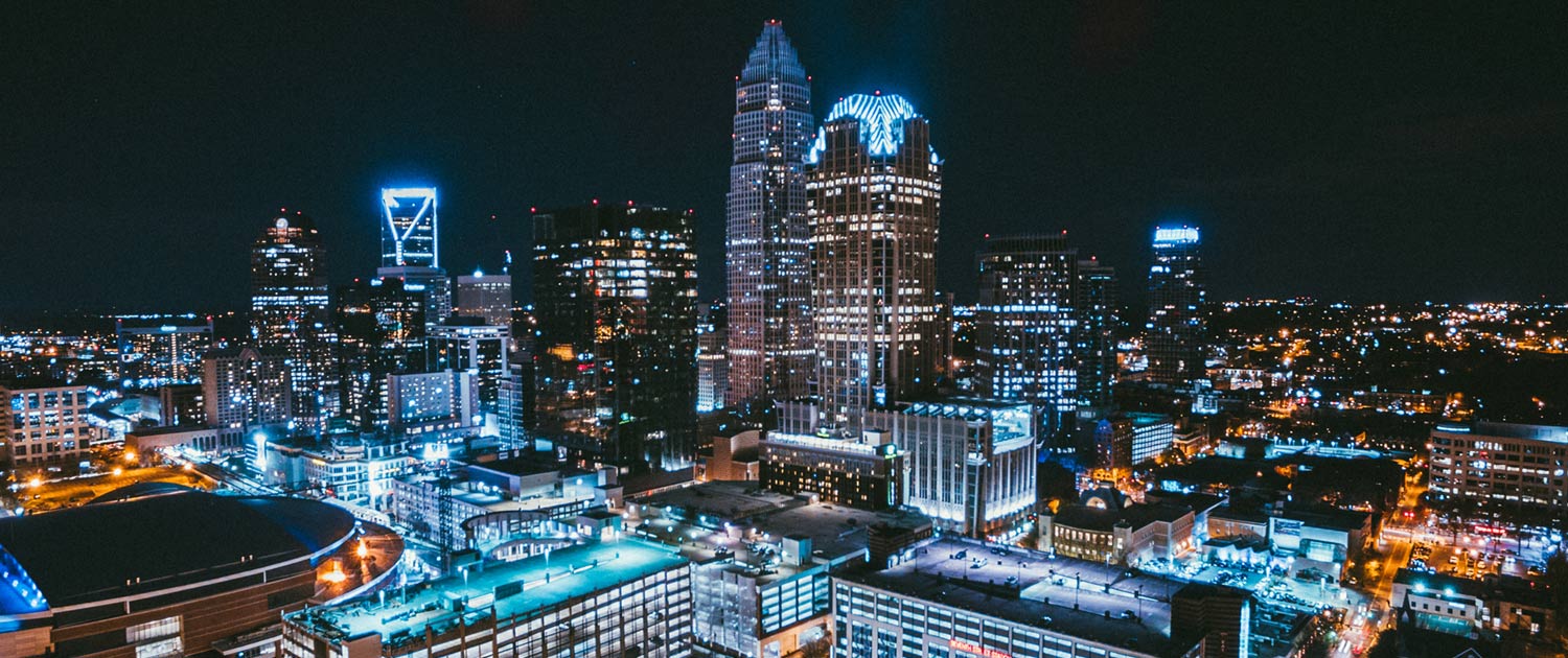 Charlotte, NC Night Skyline