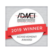 Association of Destination Management Professionals (ADMEI) Achievement Award 2019